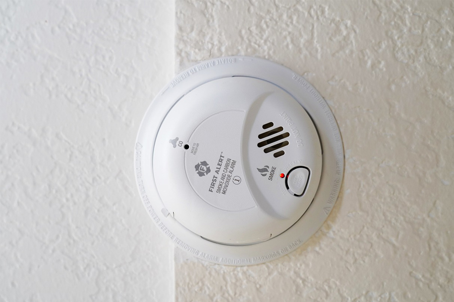 An Image of a carbon monoxide detector which is an essential safety measure for any home